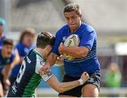 20 September 2014; Hugo Kean, Leinster, is tackled by Tom McHale, Connacht. Under 19 Interprovincial, Connacht v Leinster. The Sportsground, Galway. Picture credit: Diarmuid Greene / SPORTSFILE