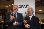 20 September 2014; GAA legends Ned Wheeler, Wexford, left, and Brian Smyth, Meath, who were presented with the first GPA Lifetime Achievement Awards at today’s Former Players Lunch in Croke Park. The awards were the focal point of the annual Former Players gathering, a initiative started by the Players Association with the long-term objective of building county player support network. Croke Park, Dublin. Picture credit: Ray McManus / SPORTSFILE