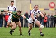 20 September 2014; Craig Dias, Kilmacud Crokes, in action against Ciaran Brannigan, Bryansford, in the quarter final stage of the 2014 Kilmacud Crokes FBD 7s. Páirc de Búrca, Glenalbyn, Stillorgan, Co. Dublin. Picture credit: Ramsey Cardy / SPORTSFILE