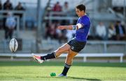 20 September 2014; Joey Carbery, Leinster, kicks a conversion. Under 20 Interprovincial, Connacht v Leinster. The Sportsground, Galway. Picture credit: Diarmuid Greene / SPORTSFILE