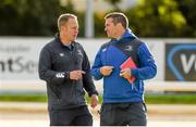 20 September 2014; Leinster head coach Wayne Mitchell, left, and assistant coach John Fogarty. Under 20 Interprovincial, Connacht v Leinster. The Sportsground, Galway. Picture credit: Diarmuid Greene / SPORTSFILE
