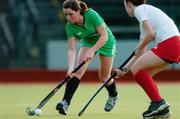 14 February 2007; Jenny Kyle, Ireland U16,  in action against Holly Brown, England U16. ESB Girls Hockey, Ireland U16 v England U16, Belfield Park, University College Dublin, Dublin. Picture credit: David Maher / SPORTSFILE