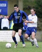 27 January 2007; Shea Campbell, Armagh City, in action against Pat McShane, Linfield. Carnegie Premier League, Armagh City v Linfield, Holm Park, Armagh. Picture Credit: Oliver McVeigh / SPORTSFILE