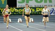18 February 2007; Anna Boyle, (325), on her way to winning the 60m, at the Irish Indoor Athletics Championships. Irish Indoor Athletics Championships, Odyssey Arena, Belfast, Co. Antrim. Picture credit: Oliver McVeigh / SPORTSFILE