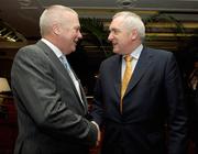 20 February 2007;  Paidí O Sé speaking with An Taoiseach Bertie Ahern at the Launch of Paidí O Sé Comortas Peile. Burlington Hotel, Dublin. Photo by Sportsfile