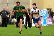 20 September 2014; Chris Clarke, Bryansford, in action against Ronan McRory, Errigal Ciarán. 2014 Kilmacud Crokes FBD 7s, Páirc de Búrca, Glenalbyn, Stillorgan, Co. Dublin. Picture credit: Ramsey Cardy / SPORTSFILE
