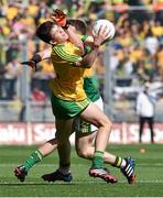 21 September 2014; Colm Kelly, Donegal, in action against Brian Rayel, Kerry. Electric Ireland GAA Football All Ireland Minor Championship Final, Kerry v Donegal. Croke Park, Dublin.  Picture credit: Ramsey Cardy / SPORTSFILE