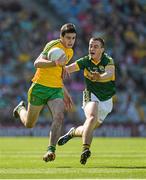 21 September 2014; Caolán McGonagle, Donegal, in action against Andrew Barry, Kerry. Electric Ireland GAA Football All Ireland Minor Championship Final, Kerry v Donegal. Croke Park, Dublin. Picture credit: Ray McManus / SPORTSFILE