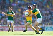 21 September 2014; Lorcán Connor, Donegal, in action against Andrew Barry, Kerry. Electric Ireland GAA Football All Ireland Minor Championship Final, Kerry v Donegal. Croke Park, Dublin. Picture credit: Stephen McCarthy / SPORTSFILE