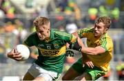 21 September 2014; Killian Spillane, Kerry, in action against Stephen McMenamin, Donegal. Electric Ireland GAA Football All Ireland Minor Championship Final, Kerry v Donegal. Croke Park, Dublin. Picture credit: Ramsey Cardy / SPORTSFILE