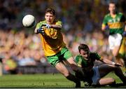 21 September 2014; Jamie Brennan, Donegal, in action against Tom O'Sullivan, Kerry. Electric Ireland GAA Football All Ireland Minor Championship Final, Kerry v Donegal. Croke Park, Dublin. Picture credit: Piaras Ó Mídheach / SPORTSFILE