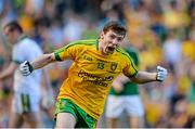 21 September 2014; Donegal's Jamie Brennan celebrates scoring his side's first goal. Electric Ireland GAA Football All Ireland Minor Championship Final, Kerry v Donegal. Croke Park, Dublin. Picture credit: Piaras Ó Mídheach / SPORTSFILE
