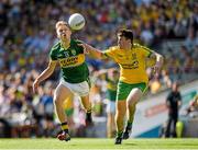 21 September 2014; Killian Spillane, Kerry, in action against Ciarán Gillespie, Donegal. Electric Ireland GAA Football All Ireland Minor Championship Final, Kerry v Donegal. Croke Park, Dublin. Picture credit: Ray McManus / SPORTSFILE