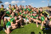 21 September 2014; Kerry players celebrate with the Tom Markham cup. Electric Ireland GAA Football All Ireland Minor Championship Final, Kerry v Donegal. Croke Park, Dublin. Picture credit: Stephen McCarthy / SPORTSFILE
