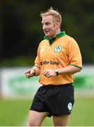 20 September 2014; Referee Adrian Reavey. Under 18 Club Interprovincial, Leinster v Connacht. Naas RFC, Naas, Co. Kildare. Picture credit: Stephen McCarthy / SPORTSFILE