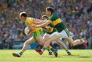 21 September 2014; Colm McFadden, Donegal, in action against Marc Ó Sé, Kerry. GAA Football All Ireland Senior Championship Final, Kerry v Donegal. Croke Park, Dublin. Picture credit: Ray McManus / SPORTSFILE