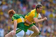 21 September 2014; Christy Toye, Donegal, in action against Johnny Buckley, Kerry. GAA Football All Ireland Senior Championship Final, Kerry v Donegal. Croke Park, Dublin. Picture credit: Brendan Moran / SPORTSFILE