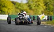 21 September 2014; Stephen Daly, Ray 1600, leads Niall Murray, Van Dieman 1600, on his way to winning the Formula Ford race. Leinster Trophy Car Races, Mondello Park, Donore, Naas, Co.Kildare. Picture credit: Barry Cregg / SPORTSFILE