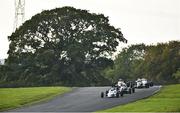 21 September 2014; Jonny McMullan, Mondiale 1600, leads the field during the Formula Ford race. Leinster Trophy Car Races, Mondello Park, Donore, Naas, Co.Kildare. Picture credit: Barry Cregg / SPORTSFILE