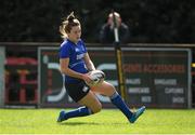 20 September 2014; Kim Flood, Leinster, touches down to score her side's first try against Ulster. Leinster Women’s Senior Interprovincial Campaign, Leinster v Ulster. Ashbourne RFC, Ashbourne, Co. Meath. Picture credit: Brendan Moran / SPORTSFILE