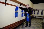 18 February 2007; Tipperary kit manager John 'Hotpoint' Hayes prepares the jerseys at the start of another season. Allianz National Hurling League, Division 1B, Round 1, Tipperary v Limerick, McDonagh Park, Nenagh, Co. Tipperary. Picture credit: Ray McManus / SPORTSFILE