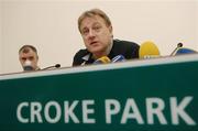 22 February 2007; Ireland coach Eddie O'Sullivan speaking at a press conference ahead of their Six Nations game against England. Croke Park, Dublin. Picture Credit: Matt Browne / SPORTSFILE