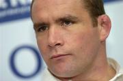 23 February 2007; England Head captain Phil Vickery during a press conference ahead of their Six Nations game against Ireland. Croke Park, Dublin. Picture Credit: Brian Lawless / SPORTSFILE