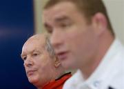 23 February 2007; England Head Coach Brian Ashton and captain Phil Vickery during a press conference ahead of their Six Nations game against Ireland. Croke Park, Dublin. Picture Credit: Brian Lawless / SPORTSFILE