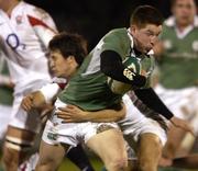 23 February 2007; Aidan Wynne, Ireland, is tackled by Danny Care, England. Under 20 Six Nations Rugby Championship, Ireland v England, Dubarry Park, Athlone, Co. Westmeath. Picture Credit: Matt Browne / SPORTSFILE