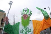 24 February 2007; Ireland supporter Joey Bruce from Dublin outside Croke Park before the Six Nations game against England. Croke Park, Dublin. Photo by Sportsfile *** Local Caption ***