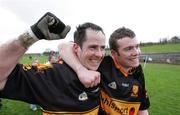 24 February 2007; Dr Crokes players Batt Moriarty and Shane Doolan celebrate victory. AIB All-Ireland Club Football Semi-Final Replay, Moorefield v Dr Crokes, McDonagh Park, Nenagh, Co. Tipperary. Picture Credit: Kieran Clancy / SPORTSFILE