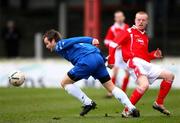 24 February 2007; Darragh Peden, Loughgal, in action against George McMullan, Cliftonville. Carnegie Premier League, Cliftonville v Loughgal, Solitude, Belfast, Co Antrim. Picture Credit: Russell Pritchard / SPORTSFILE