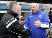 24 February 2007; Linfield manager David Jeffrey, right, with Donegal Celtic manager Paddy Kelly before kick off. Irish League, Linfield v Donegal Celtic, Windsor Park, Belfast, Co Antrim. Picture Credit: Oliver McVeigh / SPORTSFILE