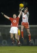 24 February 2007; Gerald Cavlan, Tyrone, in action against Alan O'Connor, Cork. Allianz National Football League, Division 1A, Round 3, Cork v Tyrone, Pairc Ui Rinn, Cork. Picture Credit: Pat Murphy / SPORTSFILE