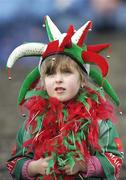 25 February 2007; Four year old Mayo fan Sophie McHugh, from Castlebar, watches the game. Allianz National Football League, Division 1A, Round 3, Mayo v Limerick, McHale Park, Castlebar, Mayo. Picture Credit: Matt Browne / SPORTSFILE