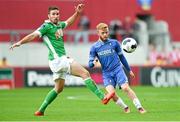 21 September 2014; Jack Doherty, Limerick FC, in action against Gearoid Morrissey, Cork City. SSE Airtricity League Premier Division, Limerick FC v Cork City. Thomond Park, Limerick. Picture credit: Diarmuid Greene / SPORTSFILE