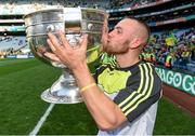 21 September 2014; Kerry's Barry John Keane celebrates with the Sam Maguire cup. GAA Football All Ireland Senior Championship Final, Kerry v Donegal. Croke Park, Dublin. Picture credit: Stephen McCarthy / SPORTSFILE