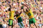 21 September 2014; Kieran Donaghy, Kerry, in action against Eamonn McGee, left, and Neil Gallagher, right, Donegal. GAA Football All Ireland Senior Championship Final, Kerry v Donegal. Croke Park, Dublin. Picture credit: Stephen McCarthy / SPORTSFILE
