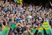 21 September 2014; Kerry joint captains Fionn Fitzgerald, left, and Kieran O'Leary lift the Sam Maguire cup. GAA Football All Ireland Senior Championship Final, Kerry v Donegal. Croke Park, Dublin. Picture credit: Ramsey Cardy / SPORTSFILE