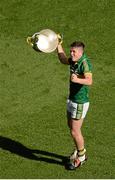 21 September 2014; Kerry captain Liam Kearney celebrates with the Tom Markham cup after the game. Electric Ireland GAA Football All Ireland Minor Championship Final, Kerry v Donegal. Croke Park, Dublin. Picture credit: Dáire Brennan / SPORTSFILE