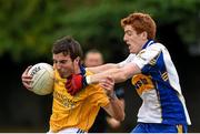 20 September 2014; Conor O'Hara, Dromore, in action against Peter Harte, Errigal Ciarán, in the quarter final stage of the 2014 Kilmacud Crokes FBD 7s, Páirc de Búrca, Glenalbyn, Stillorgan, Co. Dublin. Picture credit: Ramsey Cardy / SPORTSFILE