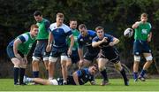 22 September 2014; Leinster's Luke McGrath during squad training ahead of Friday's Guinness Pro 12, Round 4, match against Cardiff Blues. UCD, Dublin. Picture credit: Stephen McCarthy / SPORTSFILE