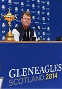 22 September 2014; Tom Watson, USA team captain, during the captains joint press conference. The 2014 Ryder Cup, Day 1. Gleneagles, Scotland. Picture credit: Matt Browne / SPORTSFILE
