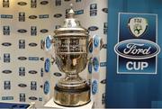 22 September 2014; A general view of the FAI Ford Cup. FAI Headquarters, Abbotstown. Photo by Sportsfile