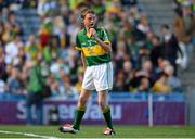 21 September 2014; Mathew Ging, St Brigid's NS, Wicklow, representing Kerry, during the INTO/RESPECT Exhibition GoGames. Croke Park, Dublin. Picture credit: Piaras Ó Mídheach / SPORTSFILE