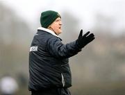 25 February 2007; Donegal manager Brian McIver not happy on the line. Allianz National Football League, Division 1A, Round 3, Donegal v Dublin, Fr. Tierney Park, Ballyshannon, Co. Donegal. Picture Credit: Oliver McVeigh / SPORTSFILE