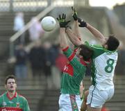 25 February 2007; Ronan McGarrity, Mayo, in action against John Galvin, Limerick. Allianz National Football League, Division 1A, Round 3, Mayo v Limerick, McHale Park, Castlebar, Mayo. Picture Credit: Matt Browne / SPORTSFILE