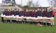 25 February 2007; The England squad line up before game. Women's Six Nations Rugby, Ireland v England, Thomond Park, Limerick. Picture Credit: Kieran Clancy / SPORTSFILE