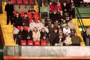 26 February 2007; Derry City manager Pat Fenlon watches the second half of the game from the stand. Setanta Cup Group 1, Glentoran v Derry City, The Oval, Belfast, Co. Antrim. Picture credit: Russell Pritchard / SPORTSFILE