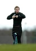 27 February 2007; Ireland captain Brian O'Driscoll prepares for squad training. Ireland Rugby Training, St Gerard's School, Bray, Co. Wicklow. Picture credit: Brendan Moran / SPORTSFILE